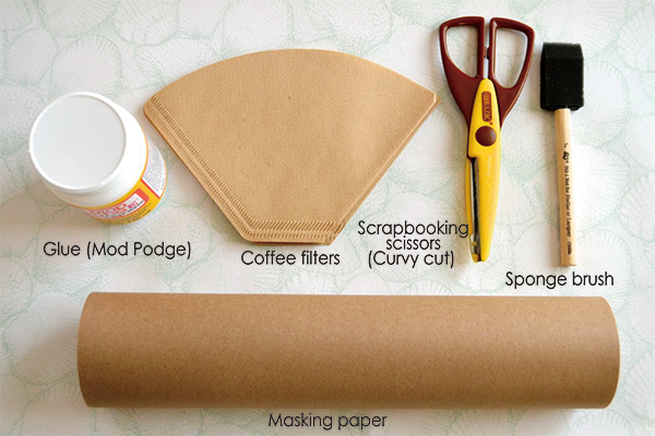 Coffee Filter Treat Bags - Tools & Materials